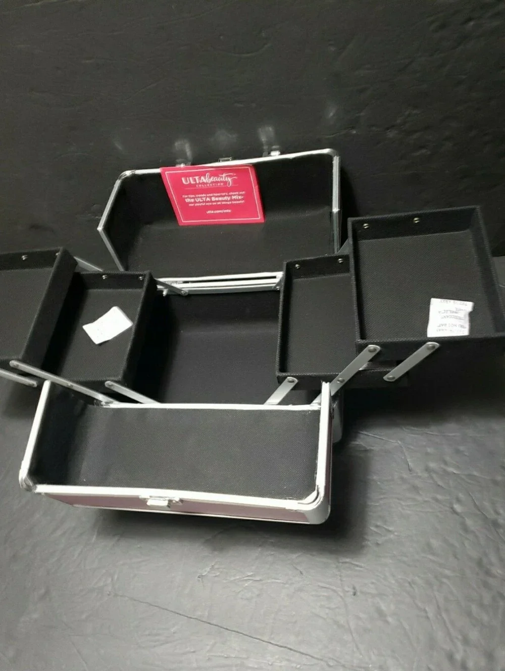 NEW W/DEFECTS! ULTA BEAUTY *Love* Make Up Travel Box (EMPTY)